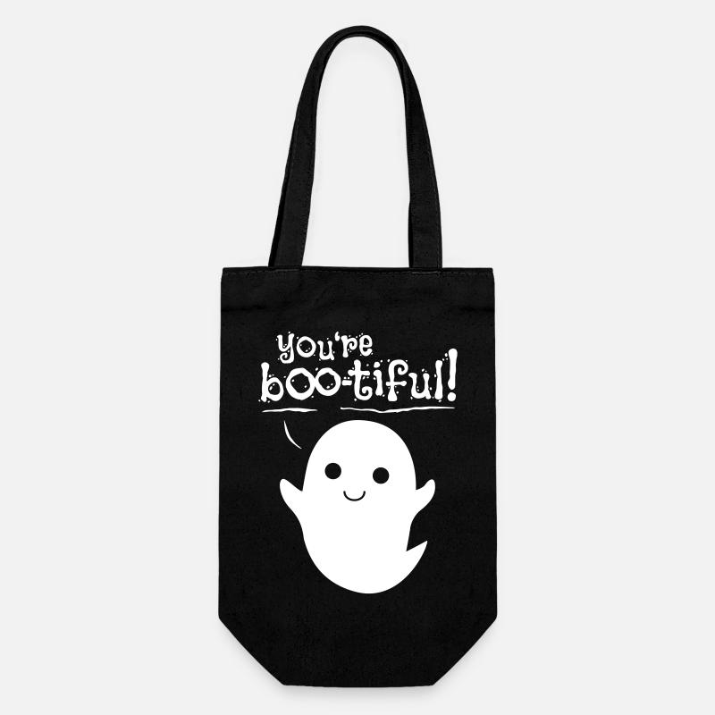 You are bootiful ghost - Gift Bag for Bottles - black