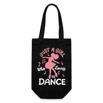 Ballett Tanzen Ballerina - Geschenkbeutel für Flaschen - Schwarz - Vorne