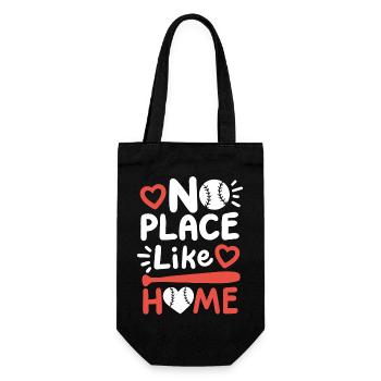 Baseball Mama - Geschenkbeutel für Flaschen - Schwarz - Vorne