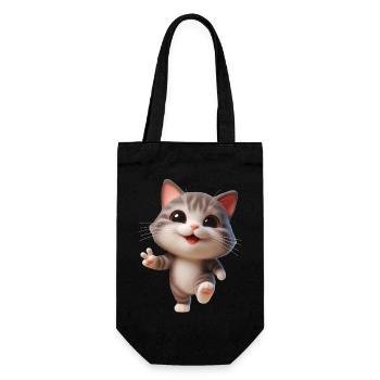 Cat 2 - Gift Bag for Bottles - black - Front