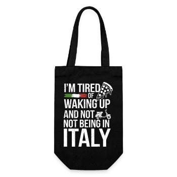 L’Italie au cœur - Sac à bouteille - noir - Devant