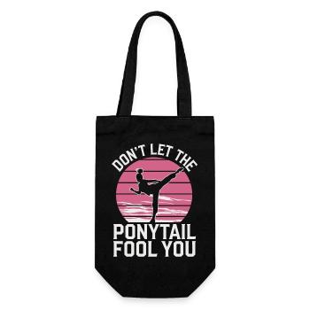 Fighting spirit with style - Gift Bag for Bottles - black - Front