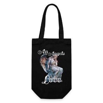 An Angels Love - Gift Bag for Bottles - black - Front