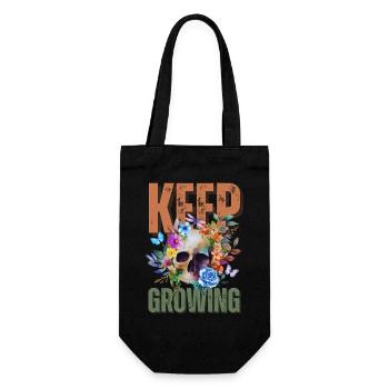 Keep On Growing - Gift Bag for Bottles - black - Front