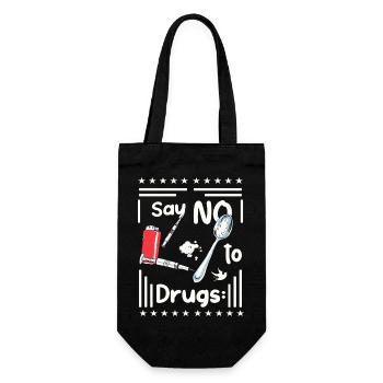 Dites NON à la drogue - Sac à bouteille - noir - Devant