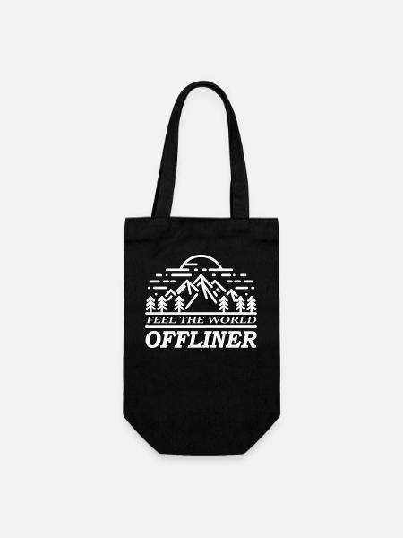 OFF Feel The World - Geschenkbeutel für Flaschen - Schwarz