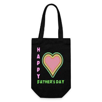 Das perfekte Geschenk zum Vatertag - Geschenkbeutel für Flaschen - Schwarz - Vorne