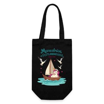 Naviguez licorne ahoy ! - Sac à bouteille - noir - Devant