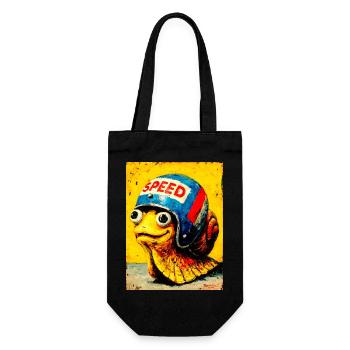 "Snail Race" by van Gogh - Gift Bag for Bottles - black - Front