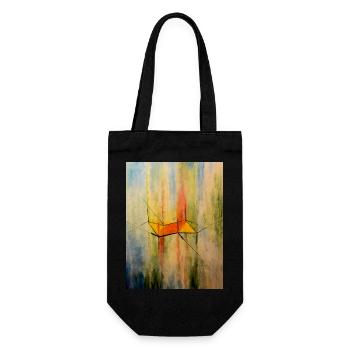 Cyclohexane Chair Conformation Composition - Gift Bag for Bottles - black - Front