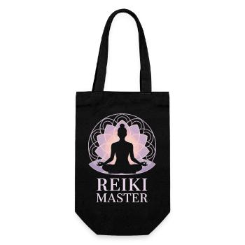 Reiki Master Chakra Energy Holistic - Gift Bag for Bottles - black - Front