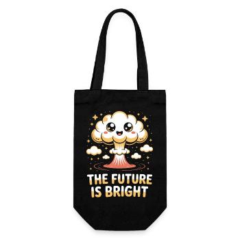 L’avenir est brillant - T-shirt drôle de bombe nucléaire - Sac à bouteille - noir - Devant