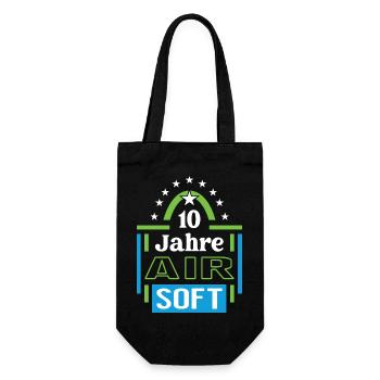 Airsoft Anniversary 10 Years Coach Player Jubi - Gift Bag for Bottles - black - Front
