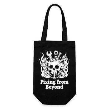 Fixing from Beyond - Gift Bag for Bottles - black - Front