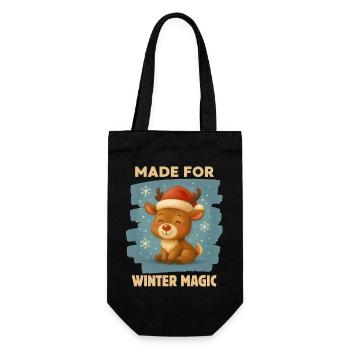 Renne de Noël - Sac à bouteille - noir - Devant
