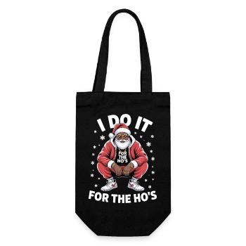 Je le fais pour les - Père Noël cool - Sac à bouteille - noir - Devant