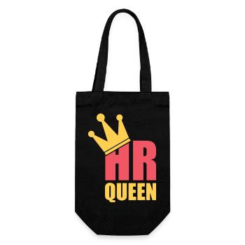 HR Queen - Professional Human Resources Design - Geschenkbeutel für Flaschen - Schwarz - Vorne