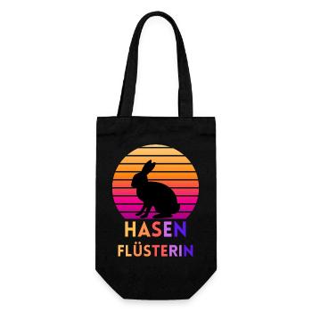 Bunny Whisperer - Gift Bag for Bottles - black - Front