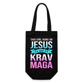 Krav Maga - Geschenkbeutel für Flaschen - Schwarz - Vorne