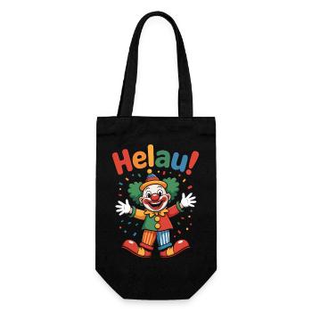 Helau Clown Costume Colorful Carnival Mainz Dusseldorf - Gift Bag for Bottles - black - Front