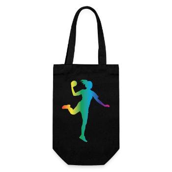 Handball Silhouette - Sac à bouteille - noir - Devant