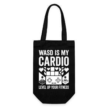 WASD Cardio Tee : Fitness de jeu - Sac à bouteille - noir - Devant