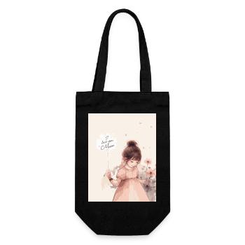 Sweet Daughter Love Mum - Gift Bag for Bottles - black - Front