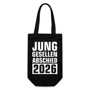 Junggesellenabschied 2026 - Geschenkbeutel für Flaschen - Schwarz - Vorne