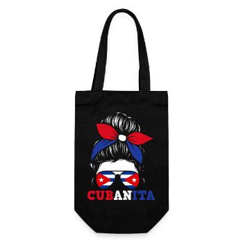 Kuba Stolz & Heimat - Cuba Flagge Design - Geschenkbeutel für Flaschen - Schwarz - Vorne