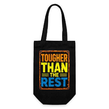 Tougher Than the Rest Typography - Gift Bag for Bottles - black - Front