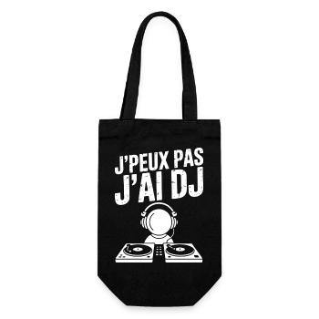 JE_PEUX_PAS_J-AI_DJ - Sac à bouteille - noir - Devant