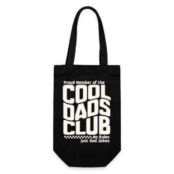 Papa Geschenk Vatertag - Cool Dads Club - Geschenkbeutel für Flaschen - Schwarz - Vorne