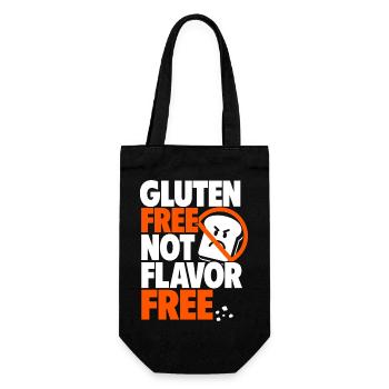 Gluten Free Not Flavor Free - Gift Bag for Bottles - black - Front