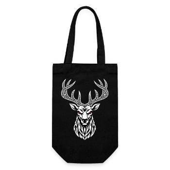 Chervil Celtic Elch Maskottchen Logo Sport Gaming - Geschenkbeutel für Flaschen - Schwarz - Vorne