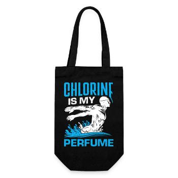 Funny Swimmers Sayings & Swimming Club Design - Gift Bag for Bottles - black - Front