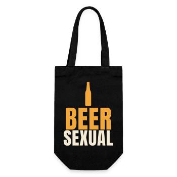 Bière sexy bière drôle de bière qui dit amateur de bière - Sac à bouteille - noir - Devant