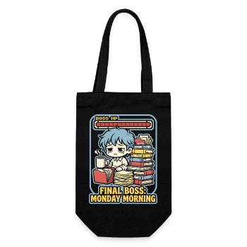 Final Monday Morning Gamer - Geschenkbeutel für Flaschen - Schwarz - Vorne