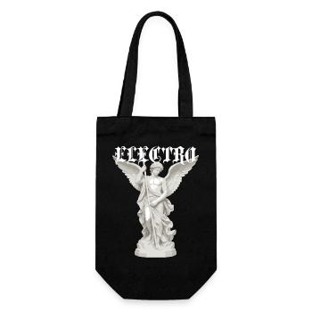 Electro Angel Statue Gothic - Gift Bag for Bottles - black - Front