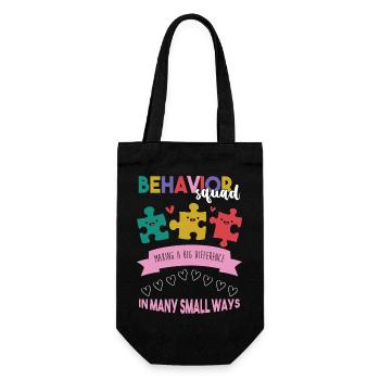 Verhaltenstherapie Therapie Verhalten - Geschenkbeutel für Flaschen - Schwarz - Vorne