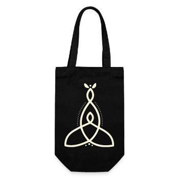 Mutter Symbole - Geschenkbeutel für Flaschen - Schwarz - Vorne
