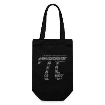 Pi - Gift Bag for Bottles - black - Front