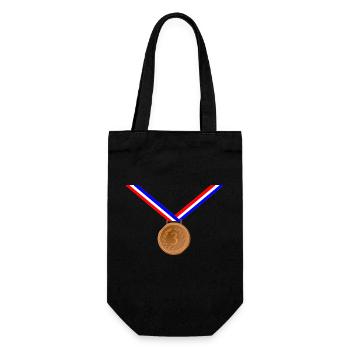 Médaille de bronze 3ème - Sac à bouteille - noir - Devant