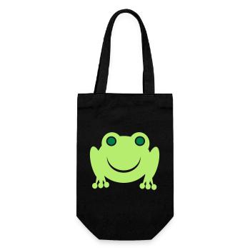 frog - Gift Bag for Bottles - black - Front