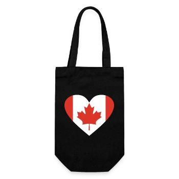 Kanada - Geschenkbeutel für Flaschen - Schwarz - Vorne