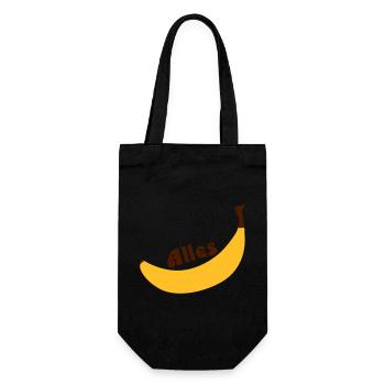 all banana - Gift Bag for Bottles - black - Front