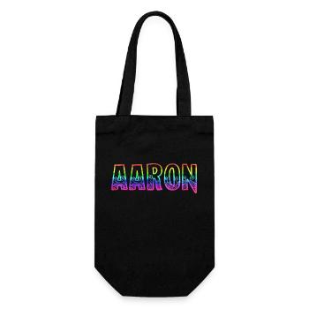 aaron rs rainbow - Gift Bag for Bottles - black - Front