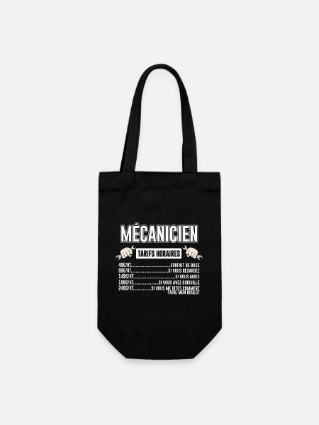 Mécanicien Tarifs Horaires - Sac à bouteille - noir
