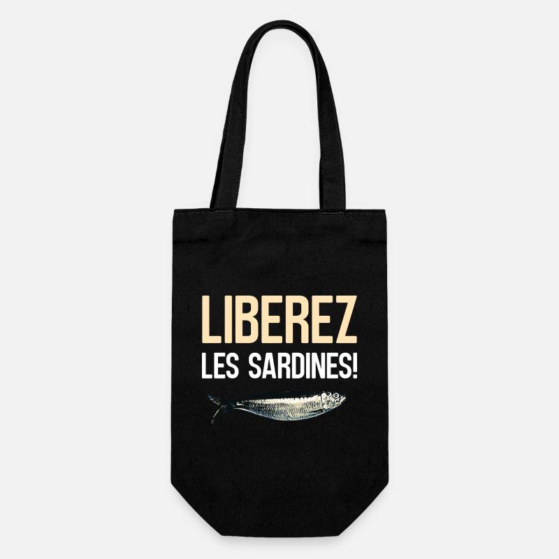 Liberez les sardines - Sac à bouteille - noir