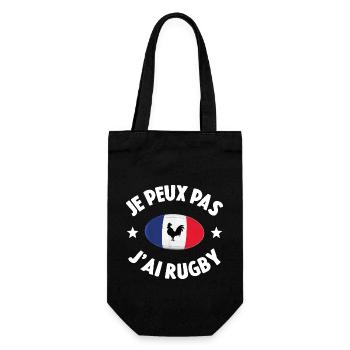 Je Peux Pas J'ai Rugby - Sac à bouteille - noir - Devant
