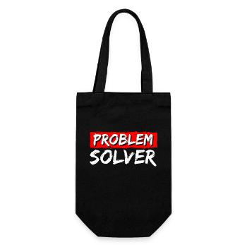 Solution Funny No problem - Gift Bag for Bottles - black - Front